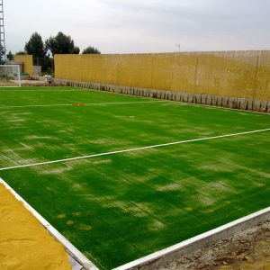 construcción campos fútbol mini césped artificial Verdepadel