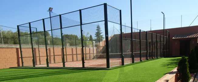 construcción de una Pista de Pádel