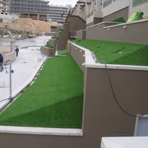 Césped artificial decorativo para jardines residencial 2